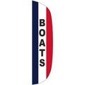 "BOATS" 3' x 15' Stationary Message Flutter Flag